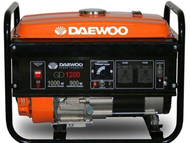 Бензинов Генератор DAEWOO GD1200, 1000W, Безчетков, Монофазен, 98CC, 4.8 Л.